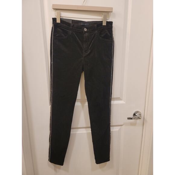 J BRAND Maria Cosmopolitan High Rise Jewel Stripe Pants - Picture 2 of 9